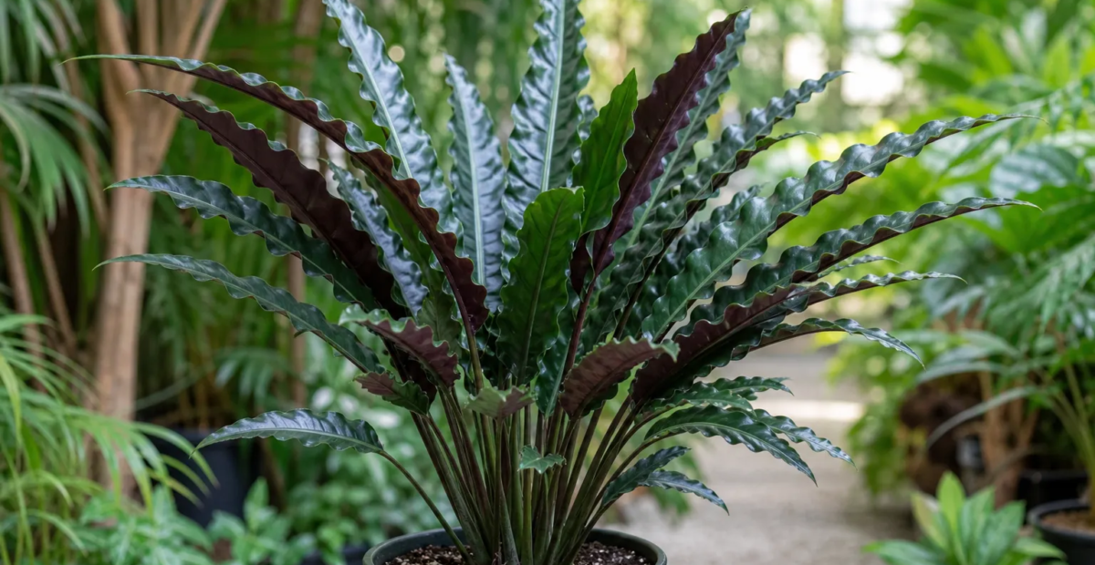 Alocasia lauterbachiana – Pflanzenfoto