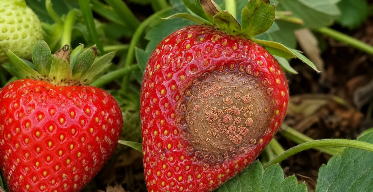Antraknóza jahôd spôsobená hubou Colletotrichum acutatum