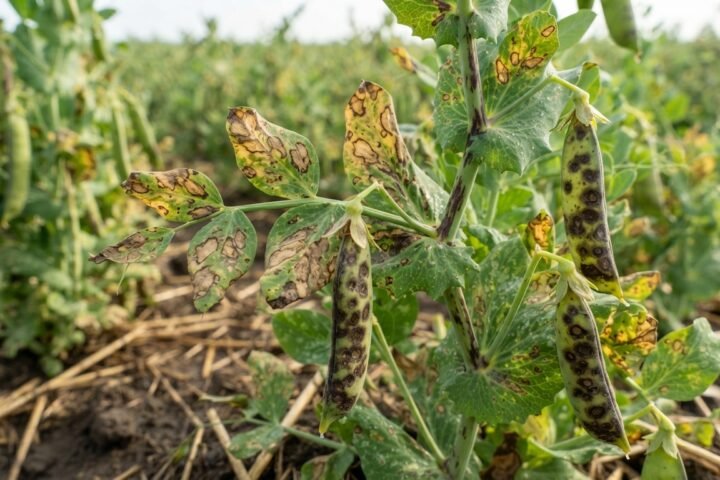 Ascochyta leaf and pod blight of pea