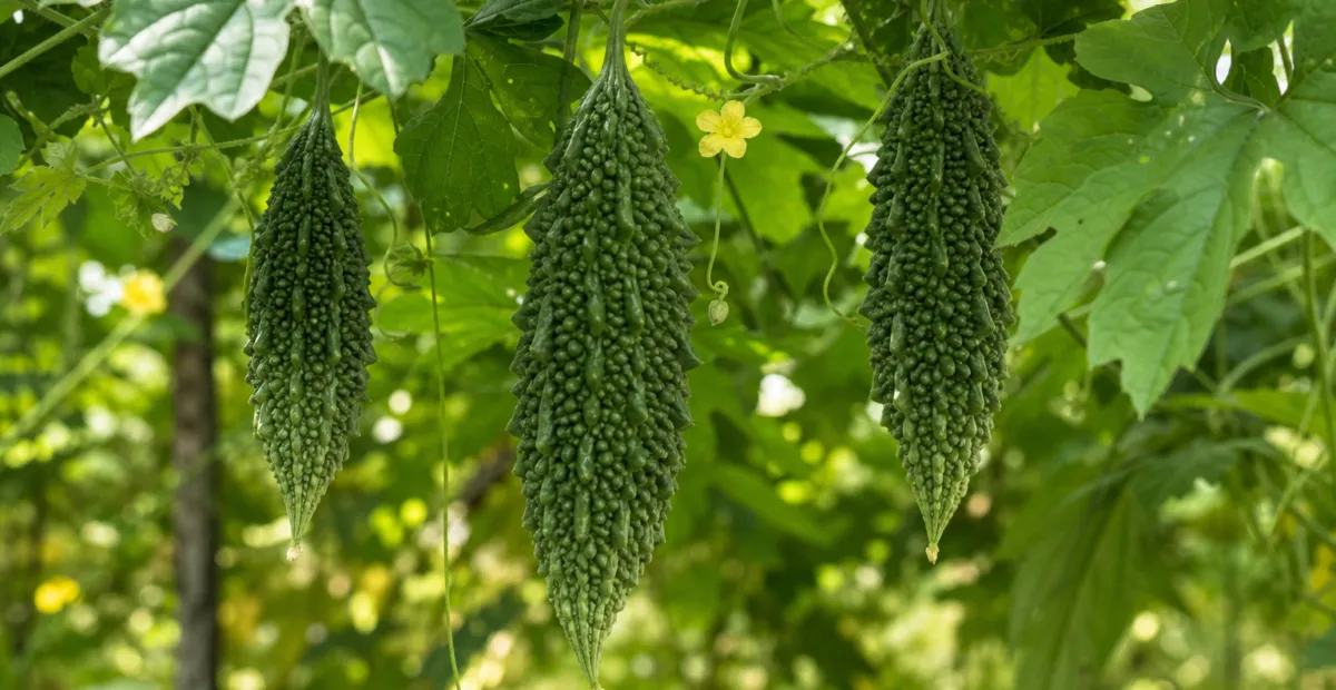 Bitter Gourd (Momordica charantia) – plant photo