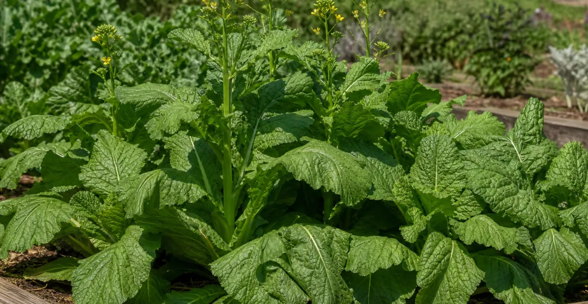 Broad-leaved mustard (Brassica juncea Rugosa Group) – plant photo