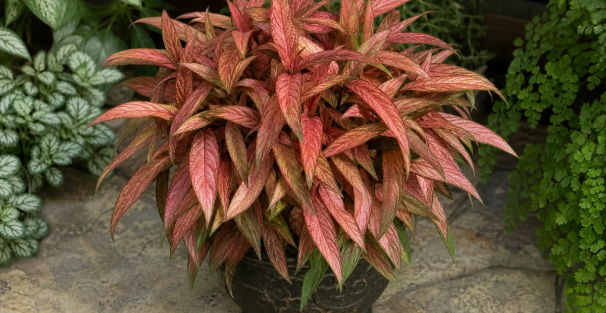 Caladium 'Desert Sunset' – fotografia rastliny
