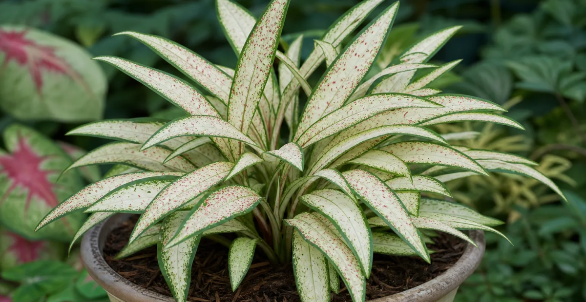 Caladium 'Gingerland' – fotografia rastliny