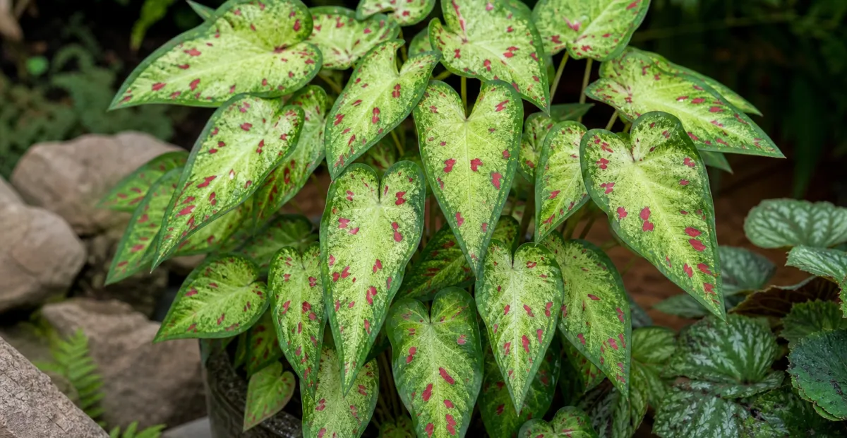 Caladium 'Miss Muffet' – plant photo