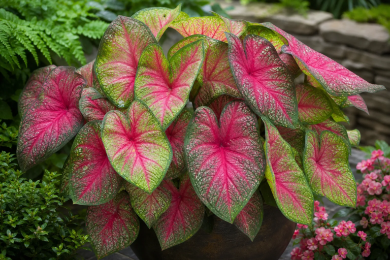 Caladium 'Raspberry Moon'
