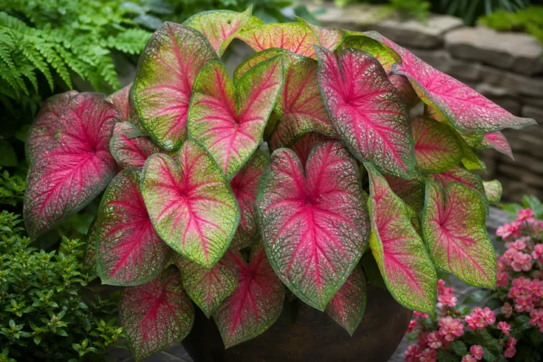 Caladium 'Raspberry Moon'