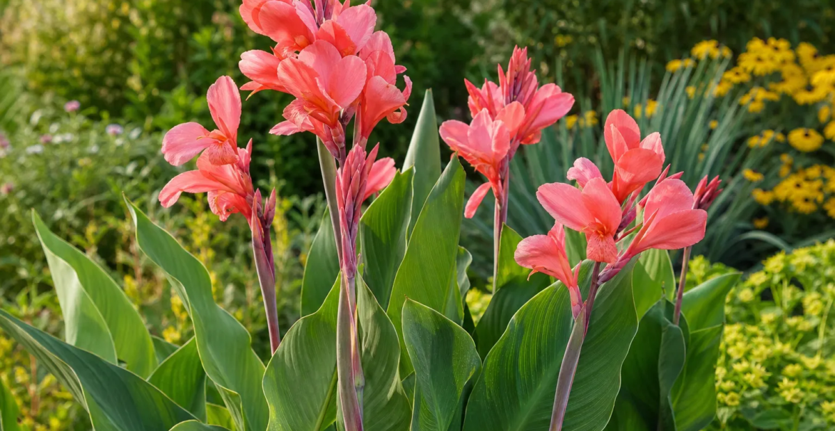 Canna 'Coral Pink' – fotografia rastliny