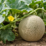 Cantaloupe-Melone (Cucumis melo Cantalupensis Group) – Pflanzenfoto