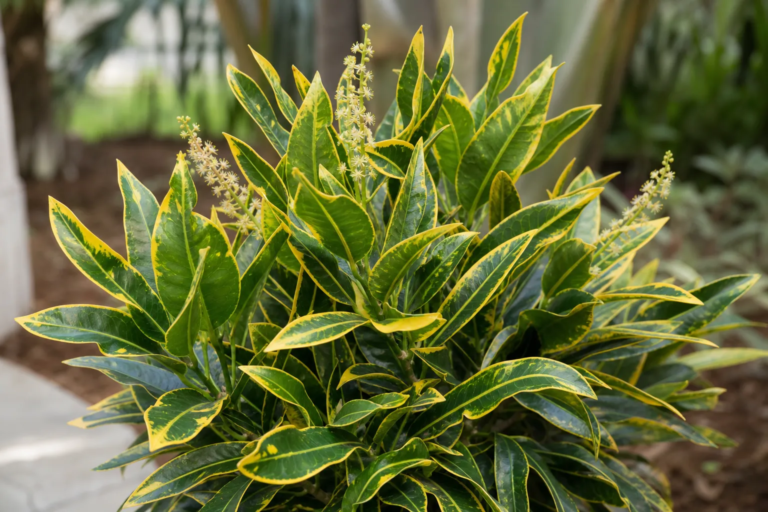 Codiaeum variegatum 'Banana' – fotografia rastliny