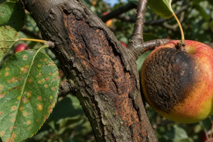 Diplodia seriata (black rot, frogeye leaf spot and canker fungus)