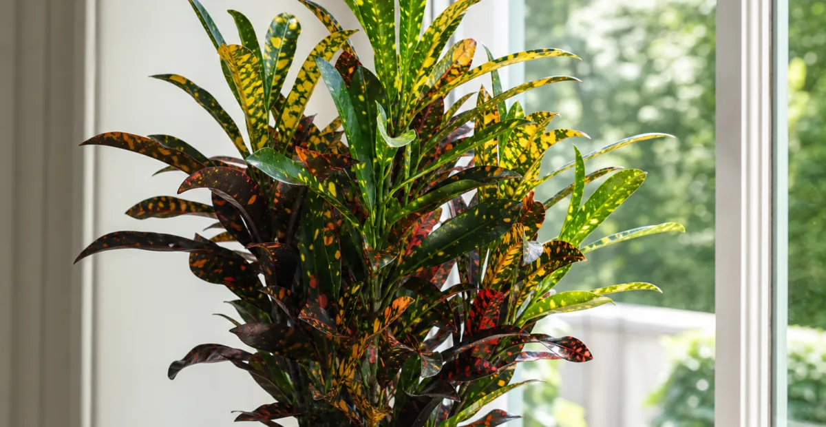 Franklin Roosevelt Croton (Codiaeum variegatum 'Franklin Roosevelt') – plant photo