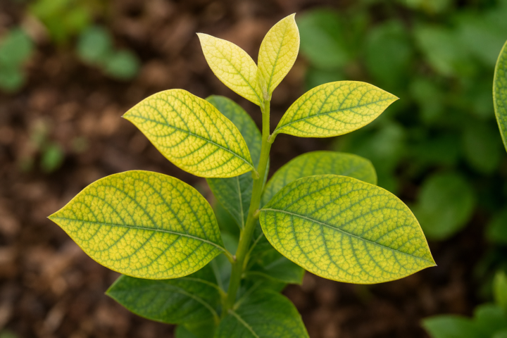 High-pH-induced iron deficiency
