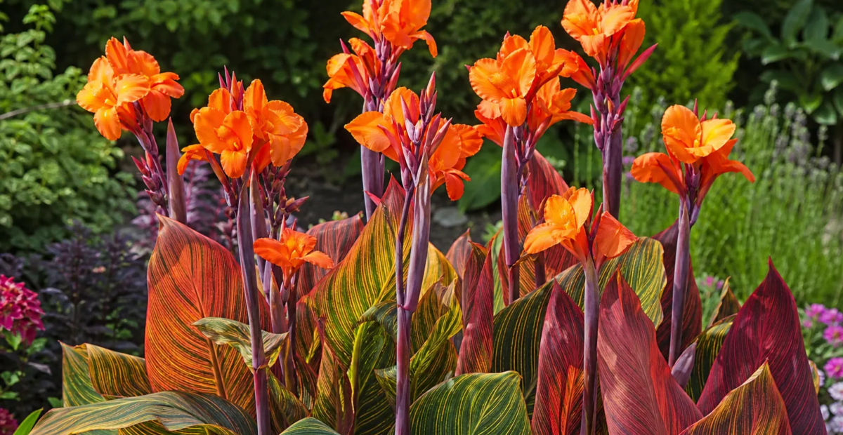 Indisches Blumenrohr (Canna 'Durban') – Pflanzenfoto