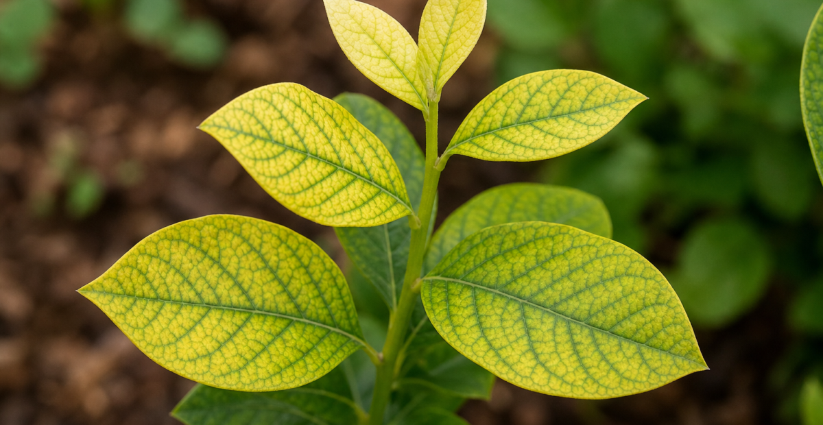 Kalkchlorose durch hohen pH-Wert