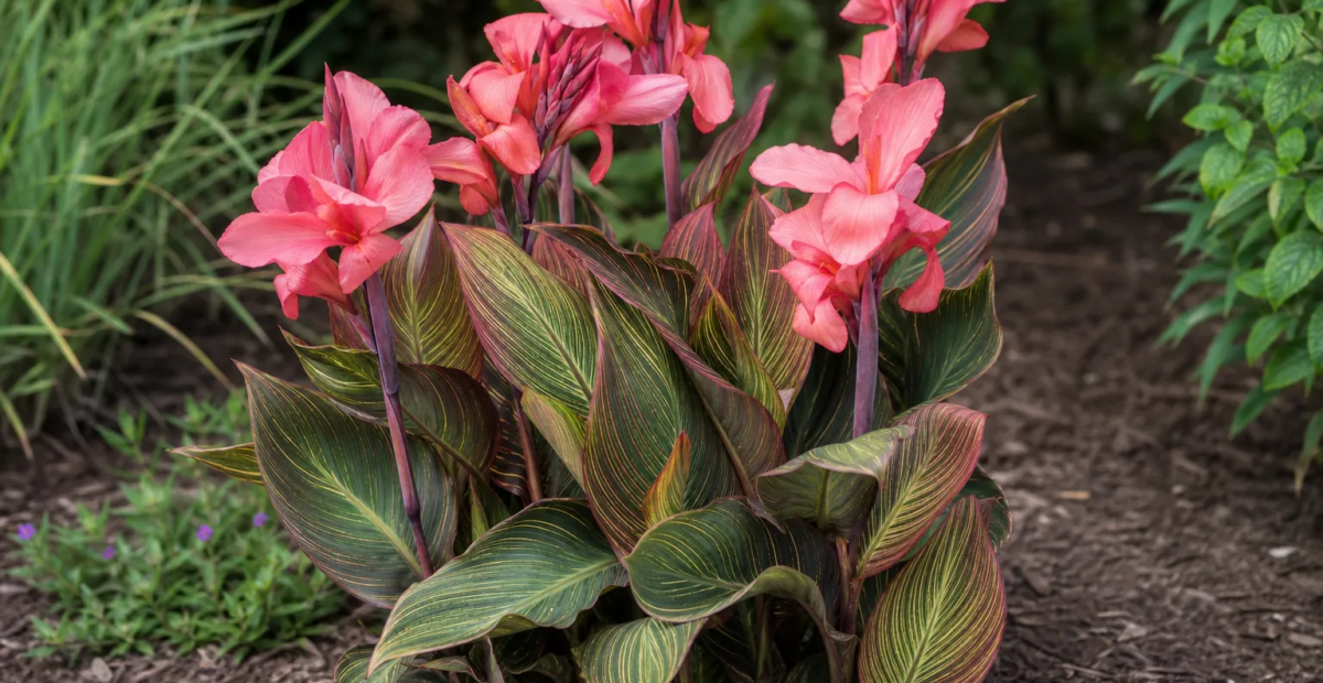Kana (Canna 'Pink Sunburst') – fotografia rastliny