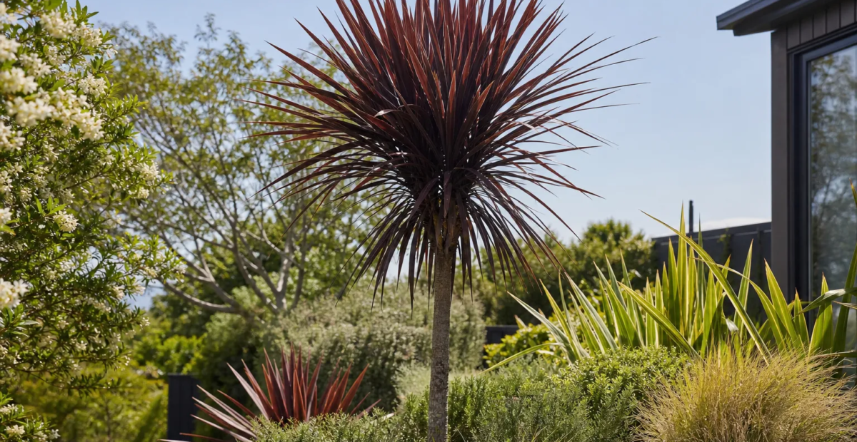 Keulenlilie (Cordyline australis 'Dark Star') – Pflanzenfoto