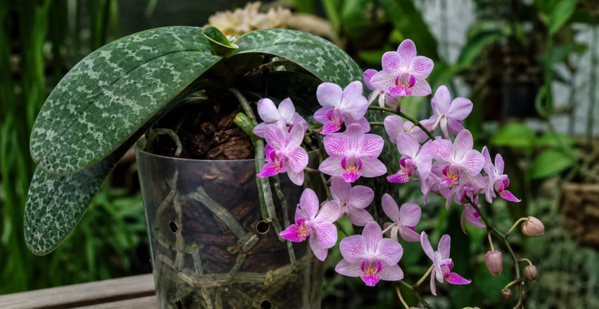 lišajovec Schillerov (Phalaenopsis schilleriana) – fotografia rastliny