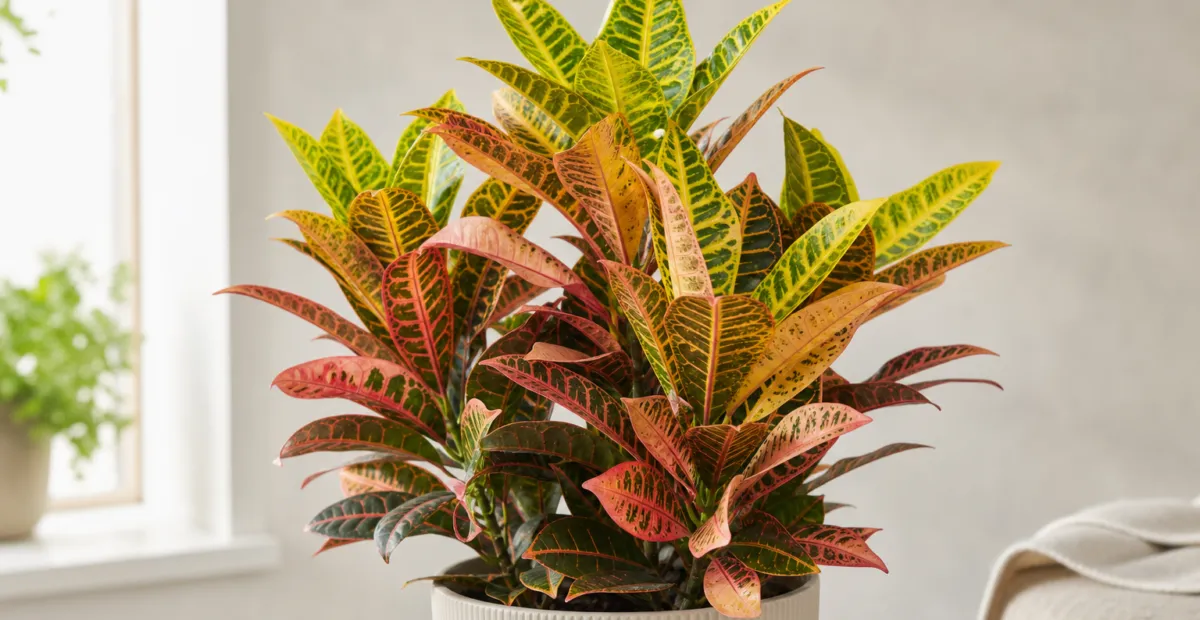 Codiaeum variegatum 'Mrs Iceton' – plant photo