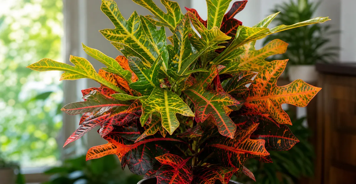 Codiaeum variegatum 'Oak Leaf' – plant photo