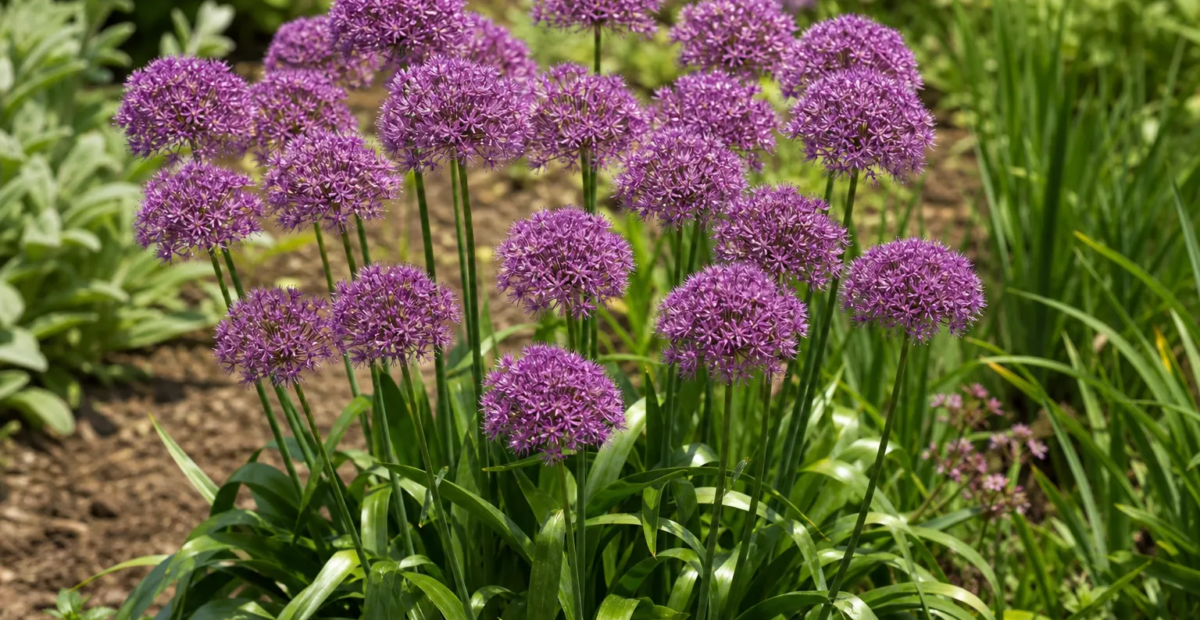 Okrasný cesnak 'Millenium' (Allium 'Millenium') – fotografia rastliny