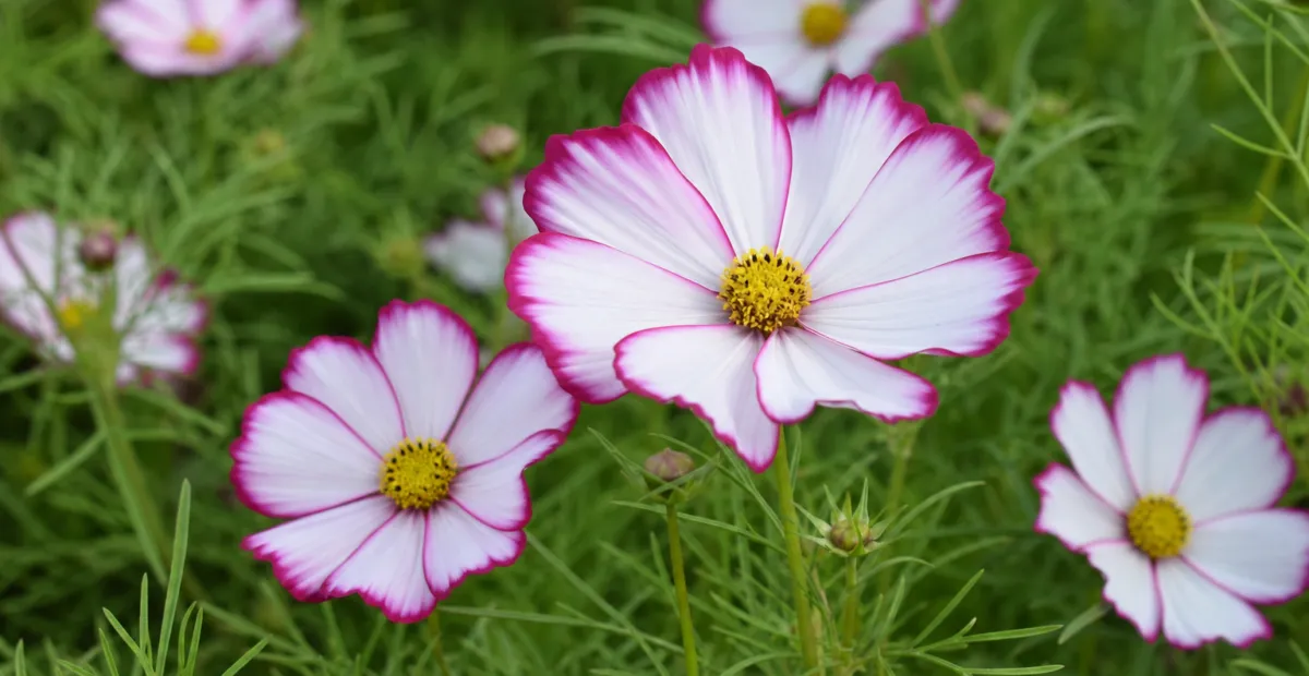 Cosmos bipinnatus 'Picotee' – plant photo
