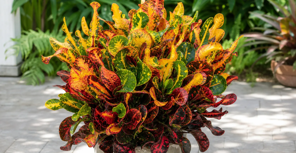 Codiaeum variegatum 'Revolutions' – fotografia rastliny