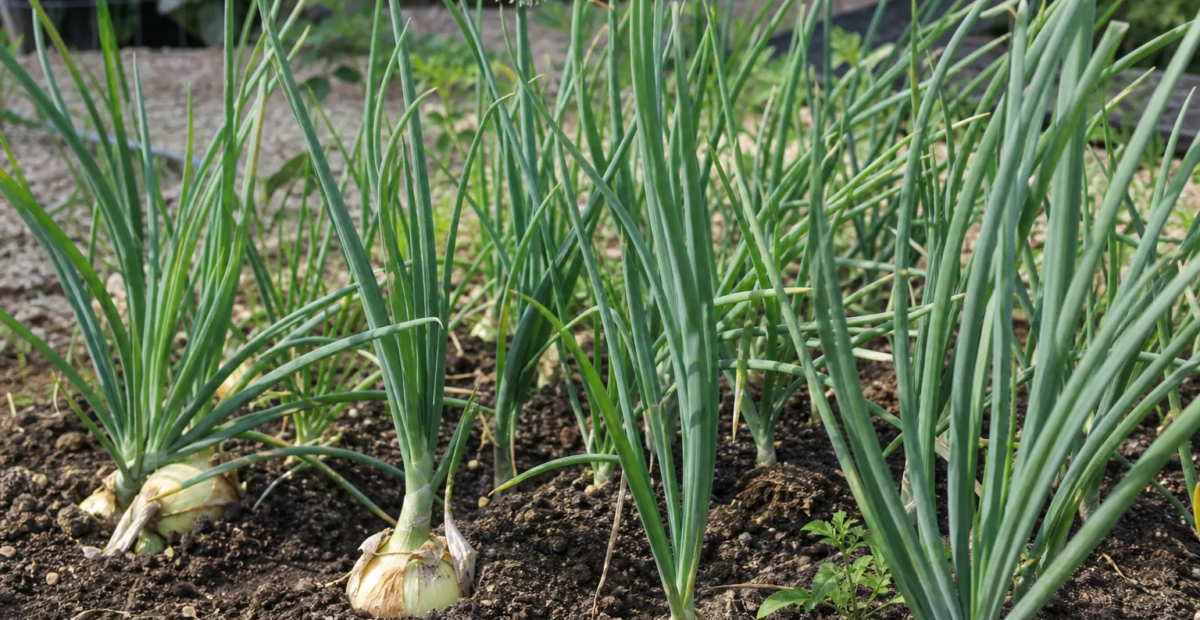 Speisezwiebel (Allium cepa Cepa Group) – Pflanzenfoto