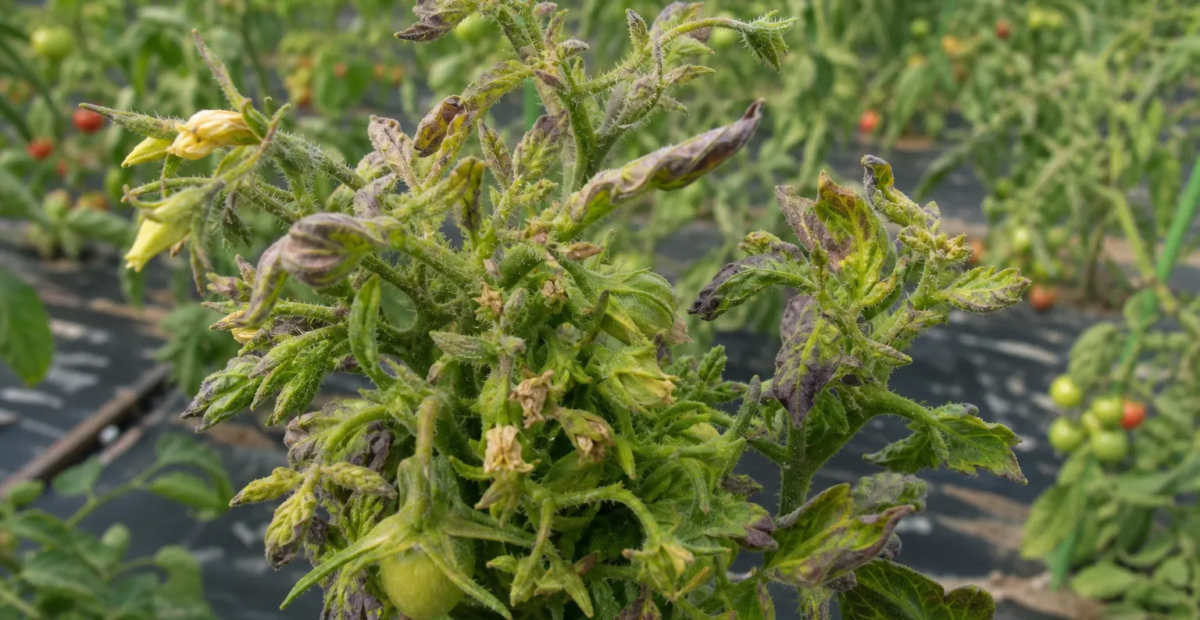 Stolbur-Krankheit und Schwarzholzkrankheit durch Candidatus Phytoplasma solani