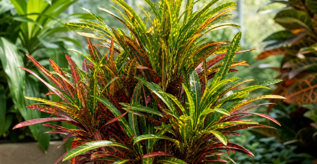 Codiaeum variegatum 'Stoplight' – plant photo
