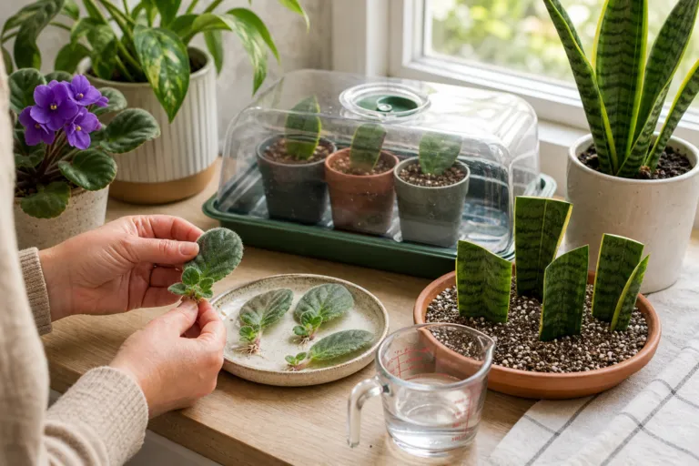 What Makes a Leaf Cutting Decide to Grow Roots Instead of Rotting?