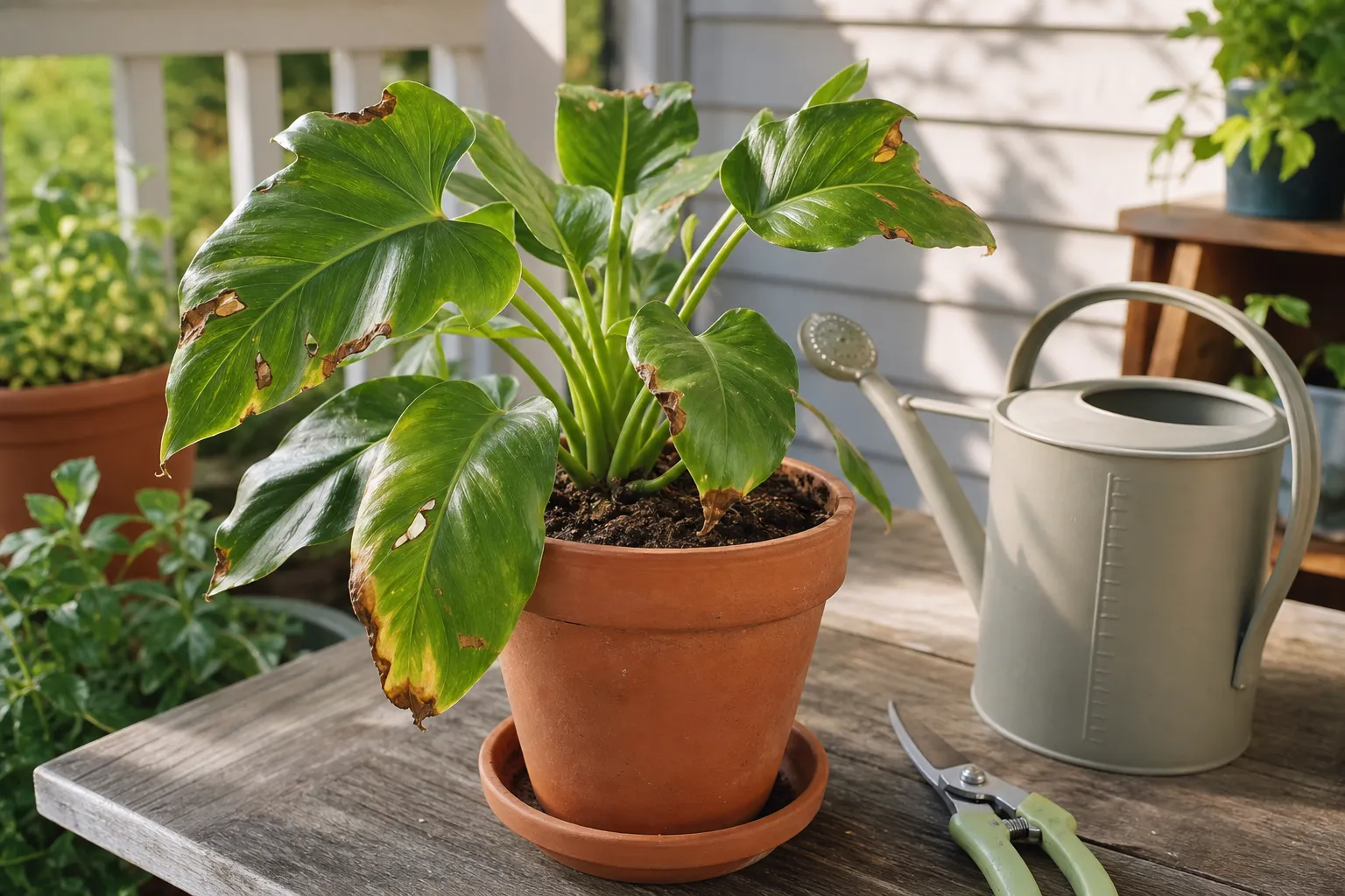 Why Removing Every Damaged Leaf Can Sometimes Make a Plant’s Recovery Harder