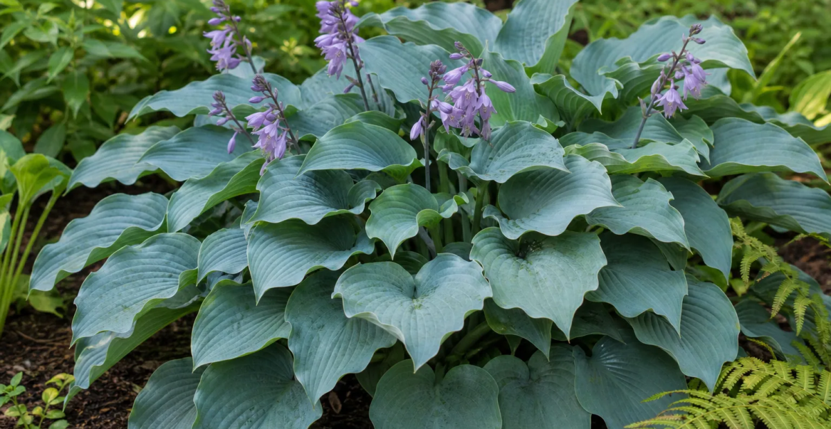 Hosta 'Azure Snow' – fotografia rastliny