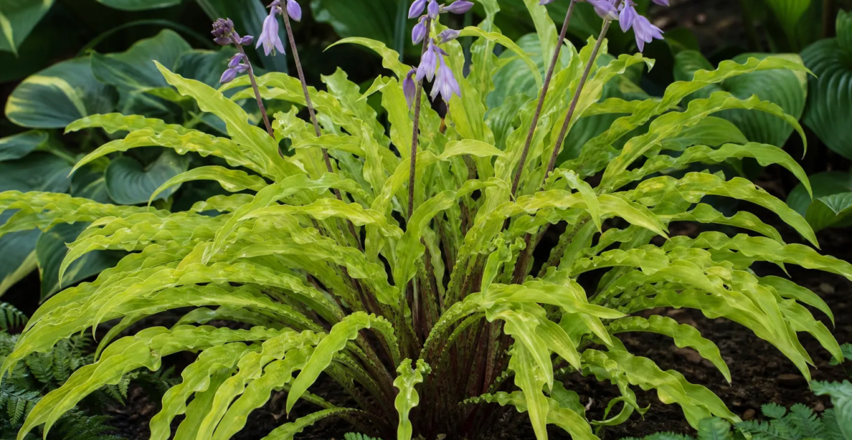 Hosta 'Curly Fries' – fotografia rastliny
