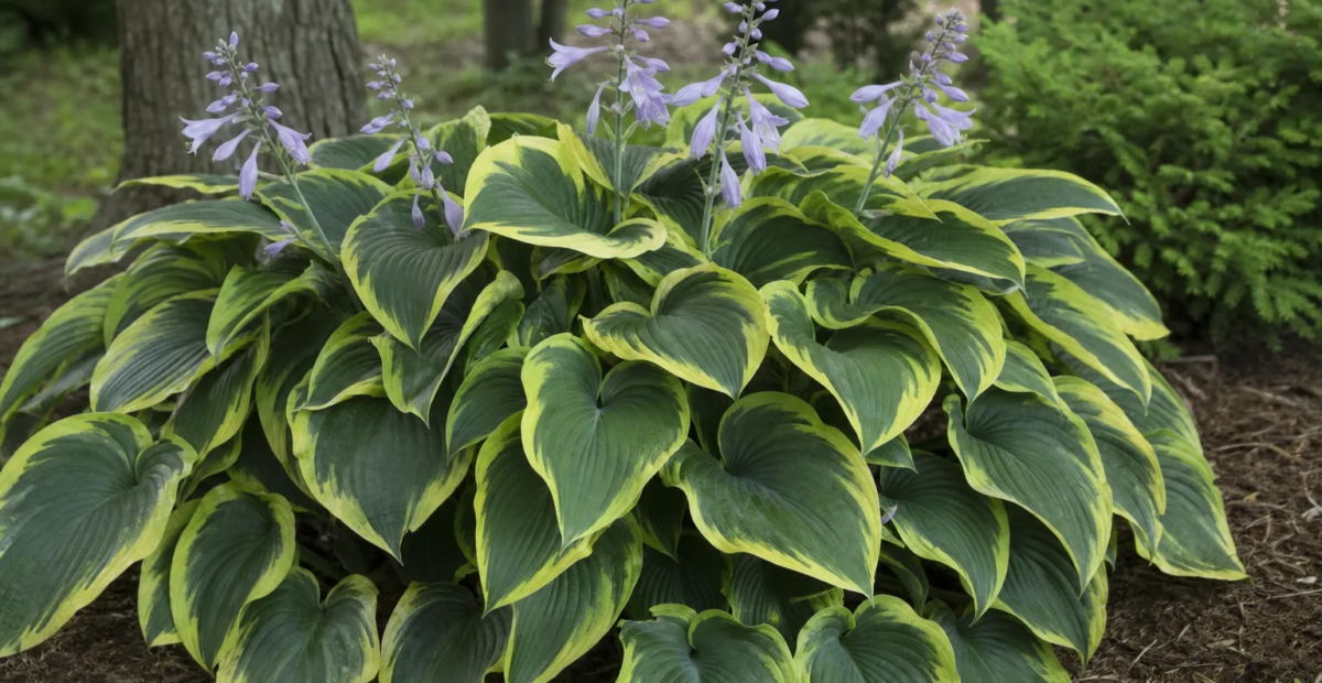 Hosta „Summer Breeze“ (Hosta 'Summer Breeze') – fotografia rastliny