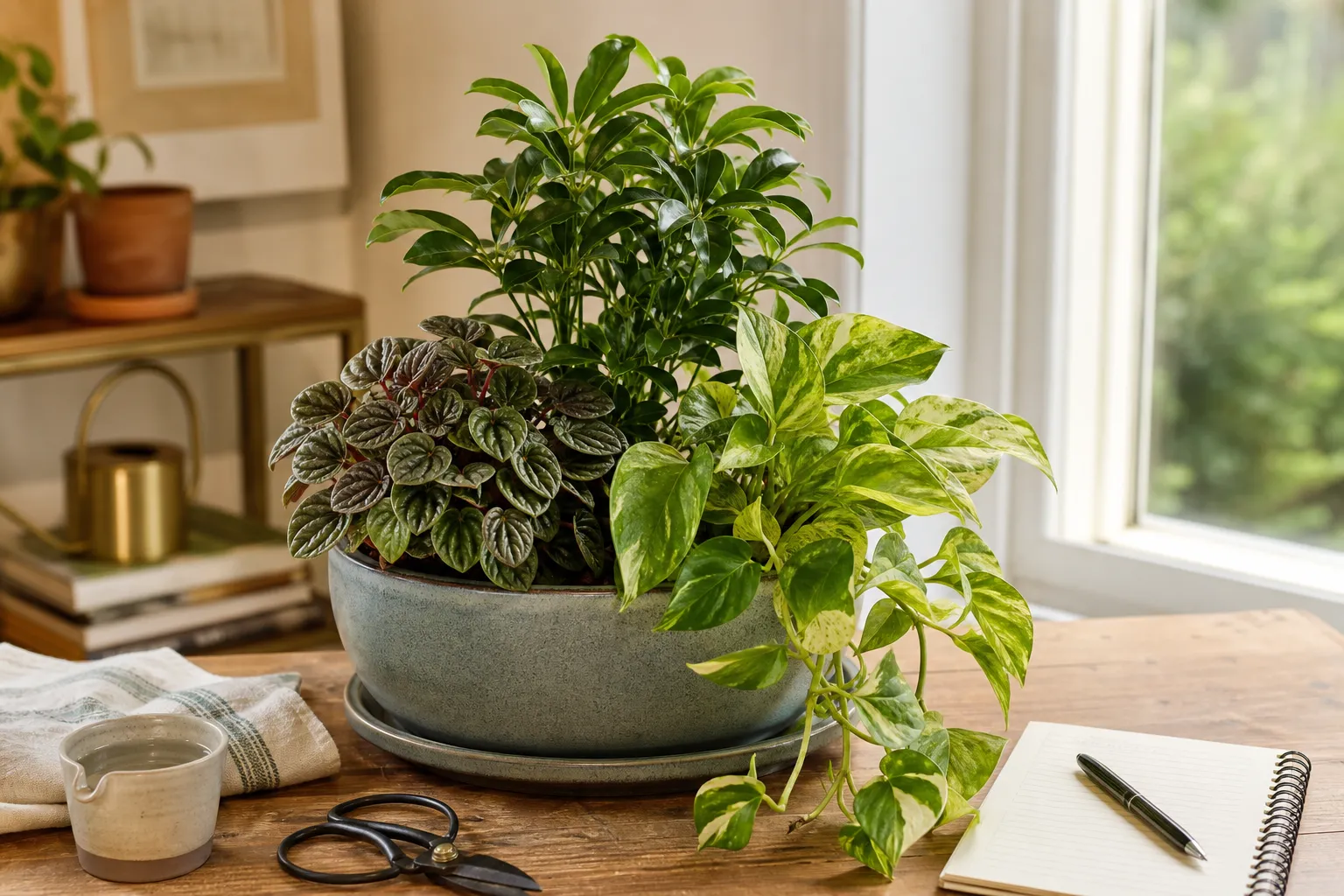 How to Combine Houseplants in One Container Without Creating Problems
