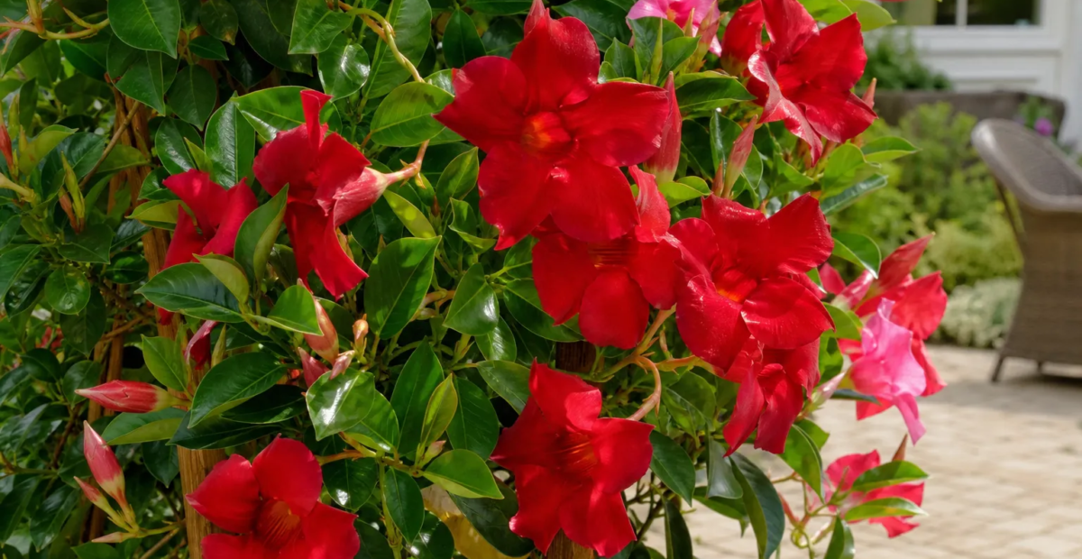Mandevilla 'Red Velvet' – plant photo
