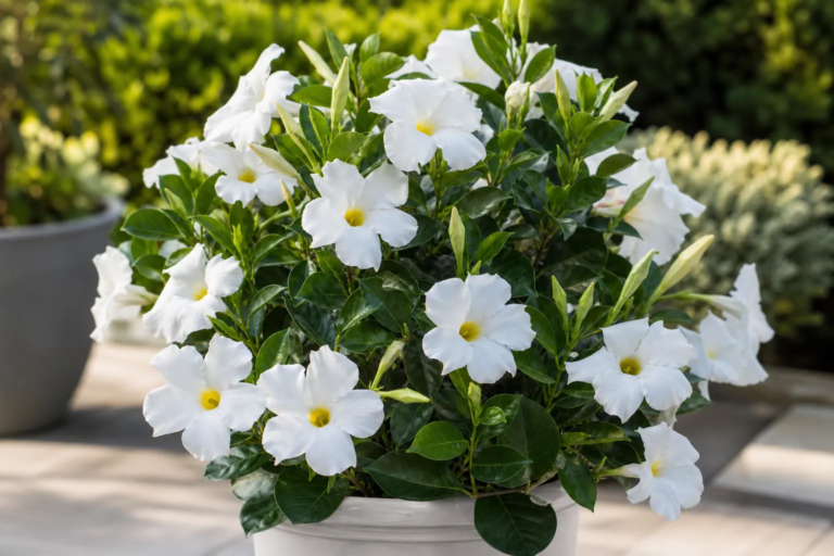 Mandevilla 'Rio White' – zdjęcie rośliny