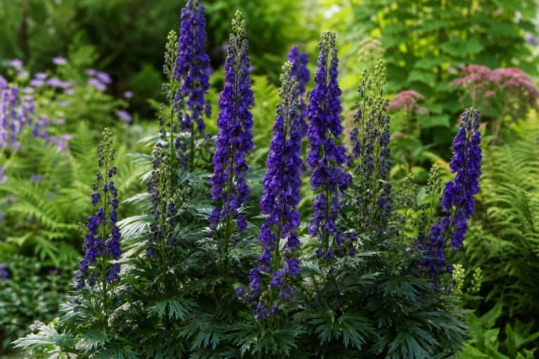 Prilbica (Aconitum 'Bressingham Spire') – fotografia rastliny