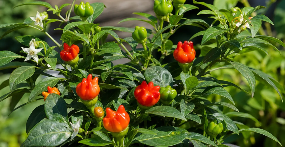 Capsicum annuum 'Bishop's Crown' – plant photo