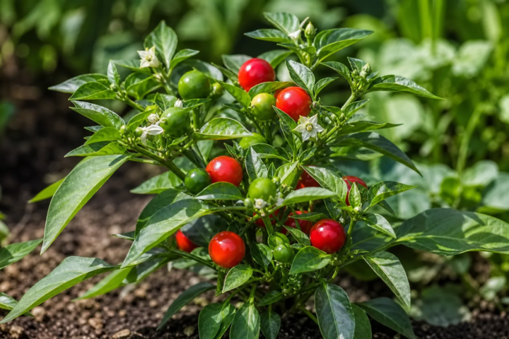 Capsicum annuum 'Cherry Bomb'