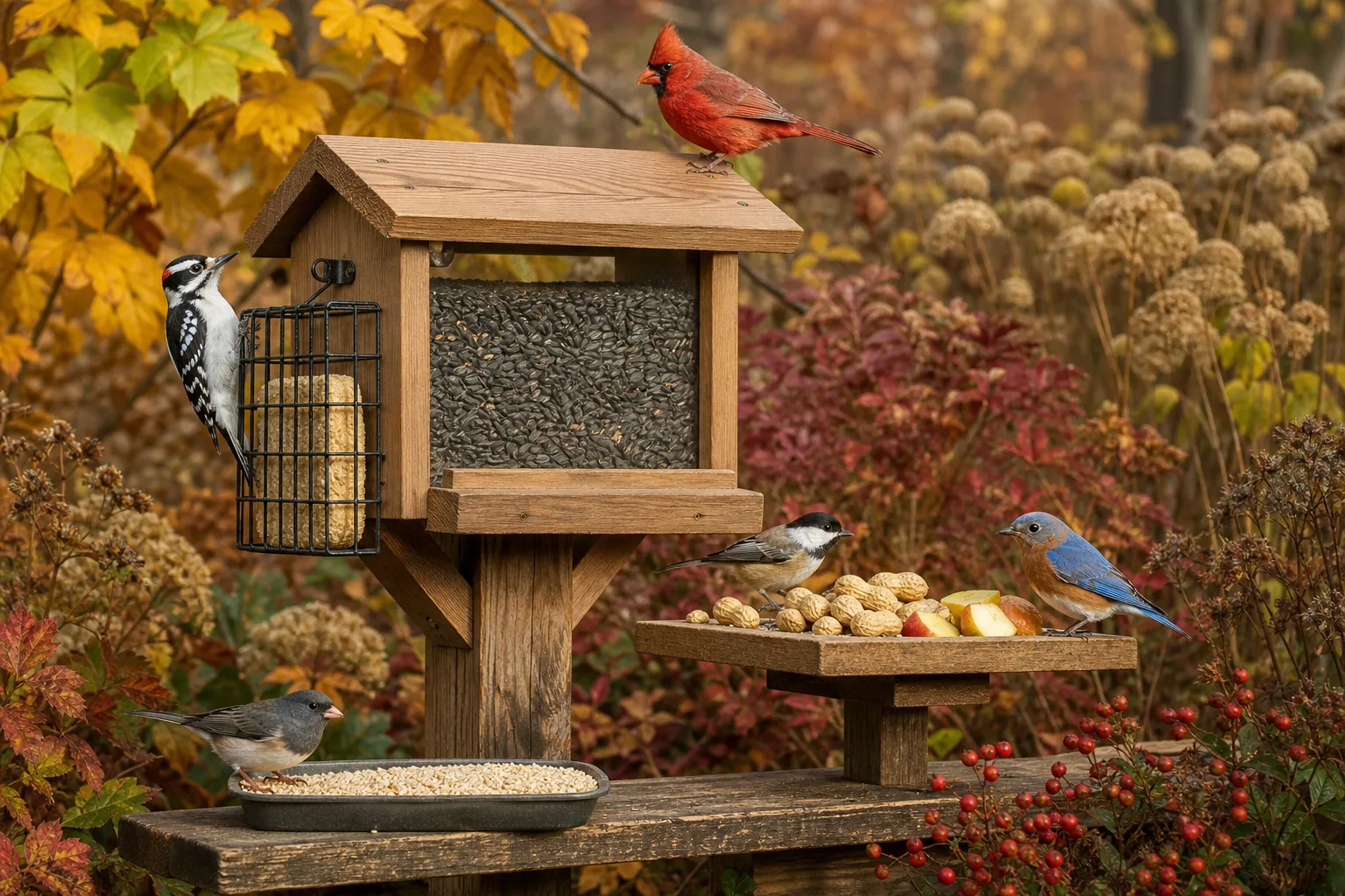 Feeding Garden Birds in Autumn: 5 Foods That Provide Energy as Temperatures Drop