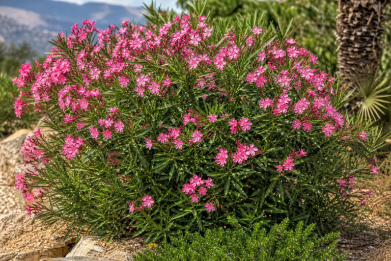 Nerium oleander 'Hardy Pink' – fotografia rastliny